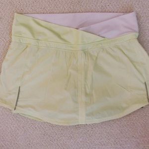 Neon yellow lululemon Discontinued skort